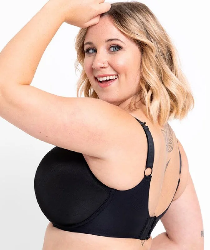 Curvy Kate Smoothie Spacer T-Shirt Plunge Bra - Black